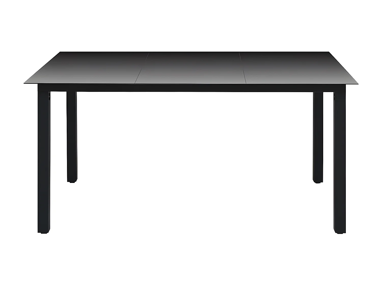 Ensemble de salle à manger de jardin 10 pcs Noir et anthracite