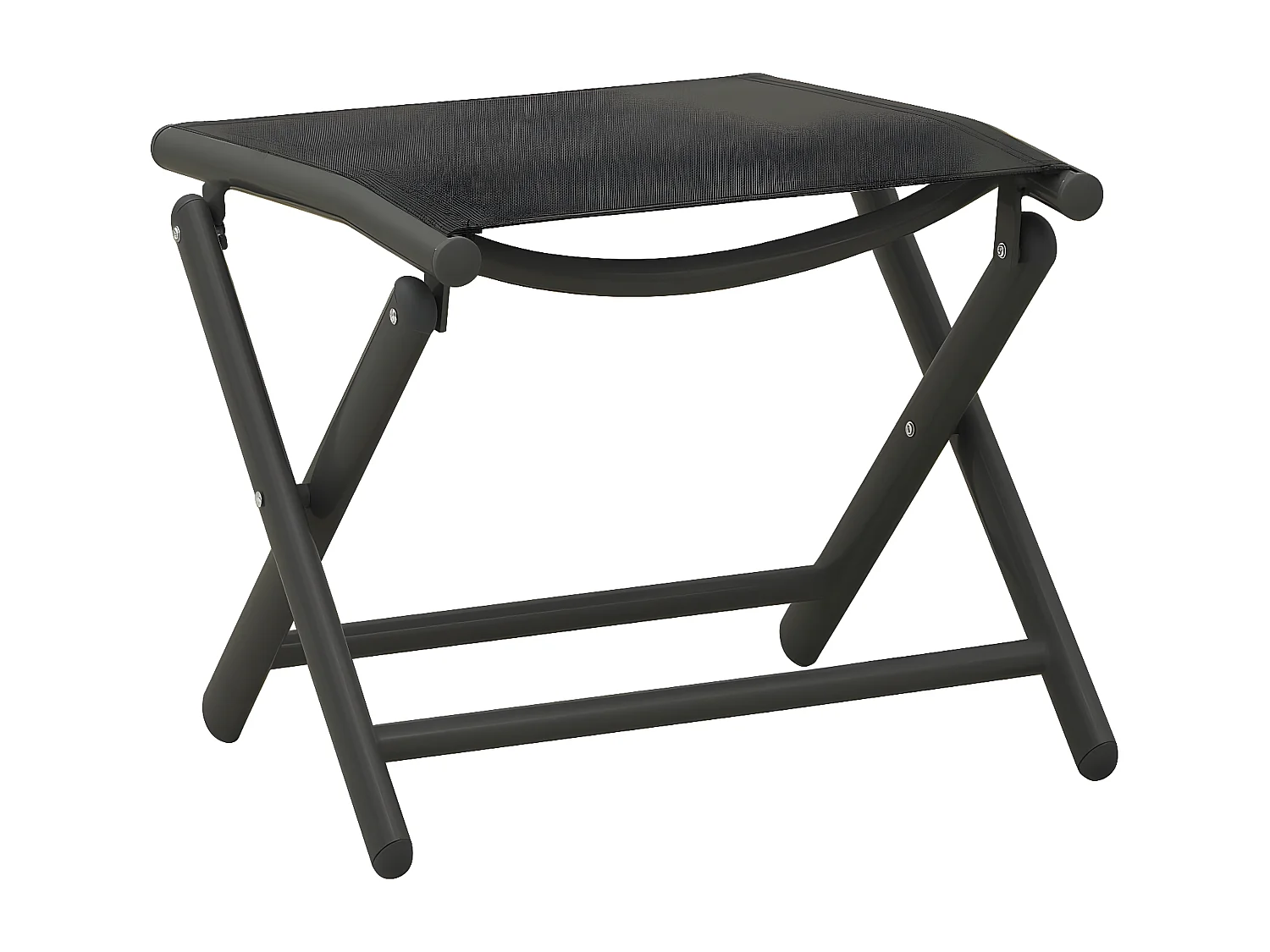 Ensemble de salle à manger de jardin 10 pcs Noir et anthracite