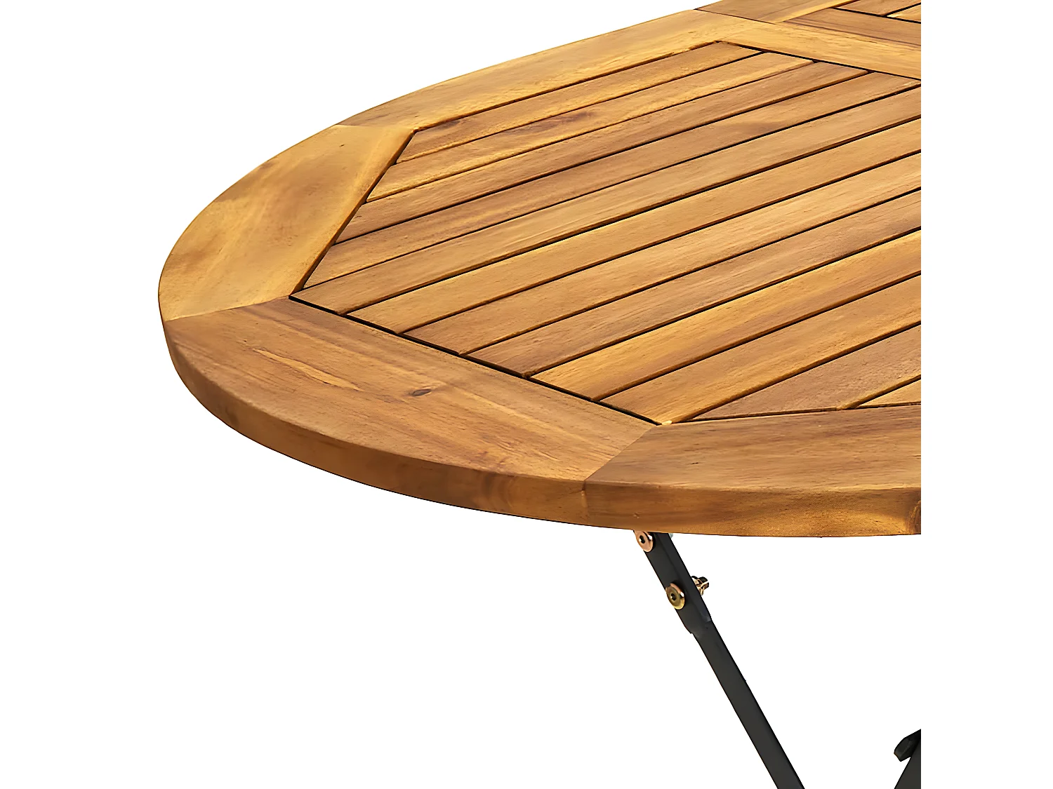 Mobilier à dîner d'extérieur pliable 9 pcs Bois d'acacia solide