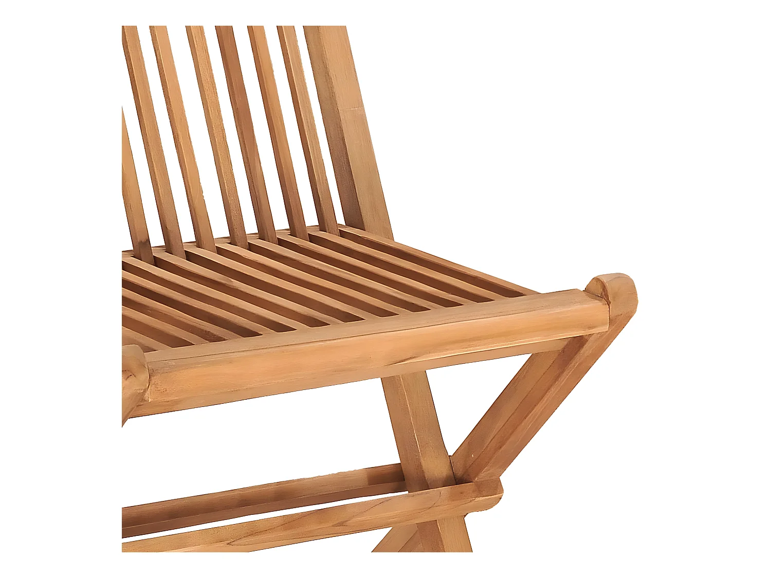 Mobilier à dîner d'extérieur pliable avec coussin 3 pcs Teck 8