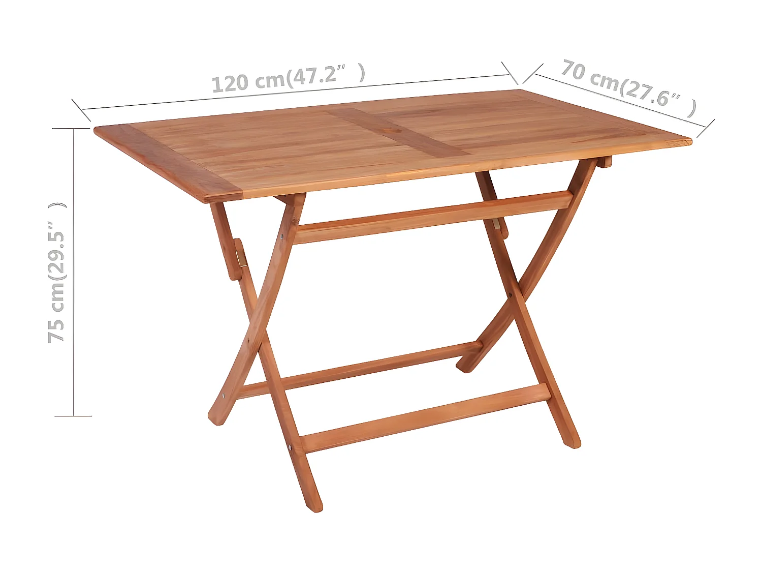 Salon de jardin 7 pcs Bois de teck massif 3