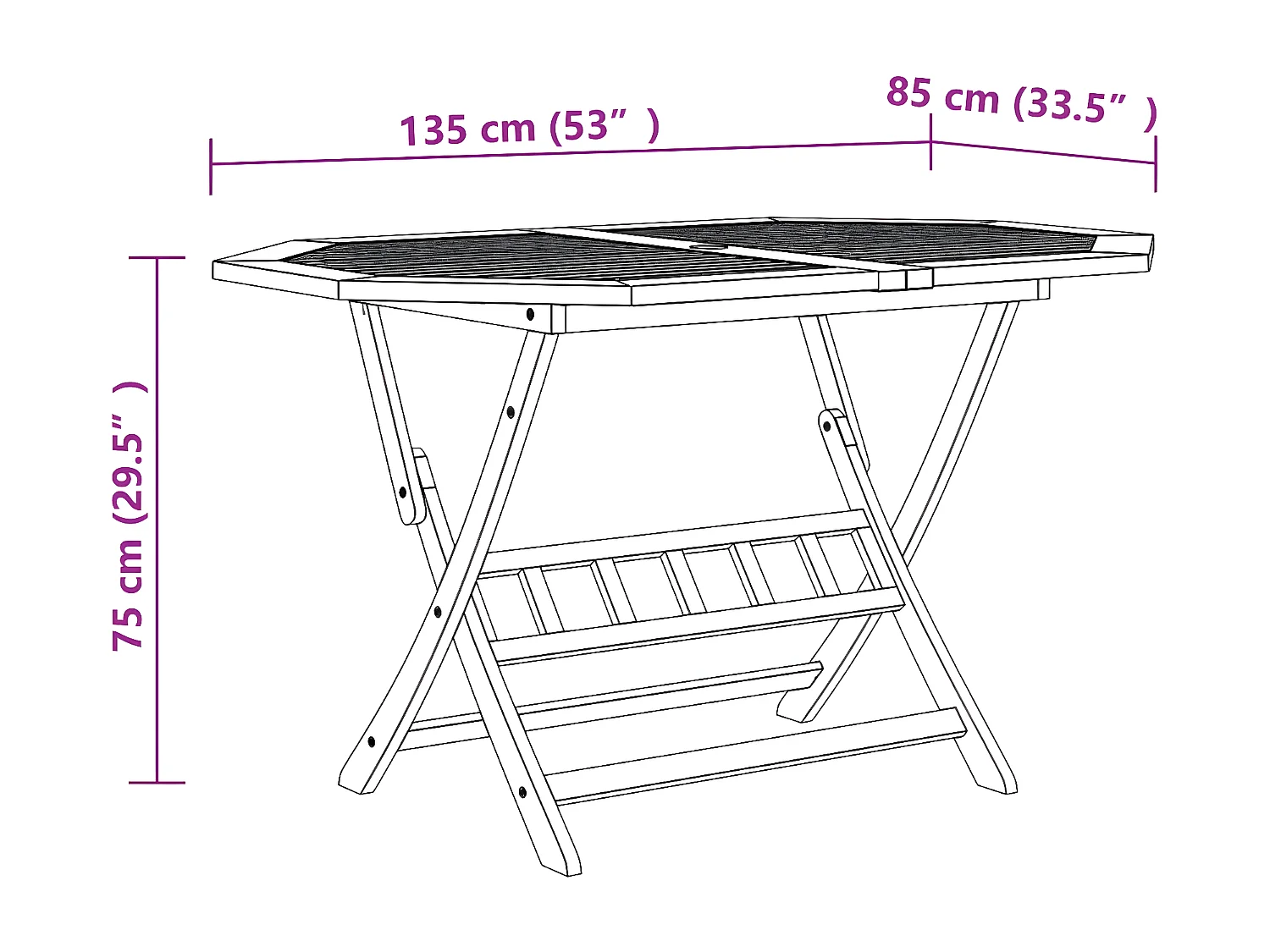Ensemble de salle à manger de jardin 7 pcs Bois d'acacia massif 5