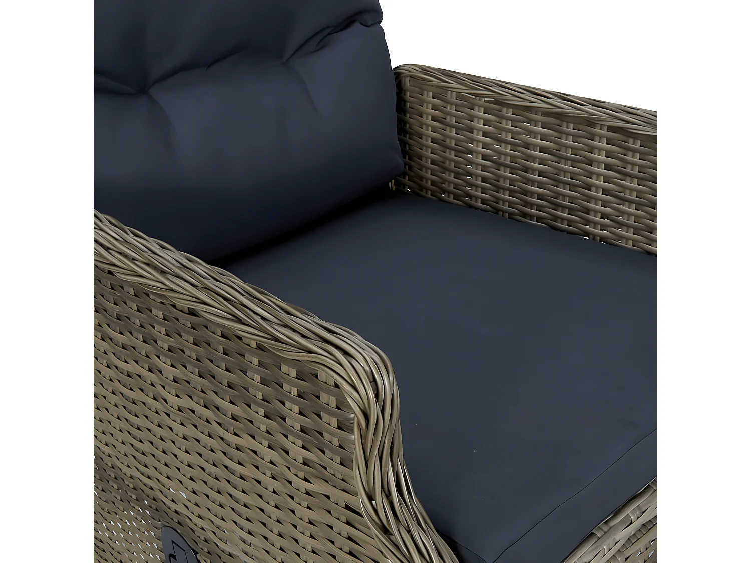 Ensemble de salle à manger de jardin 7 pcs Marron 21