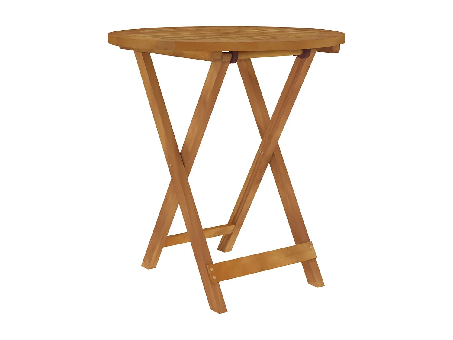 Mobilier à dîner de jardin pliable 3 pcs Bois d'acacia solide 3