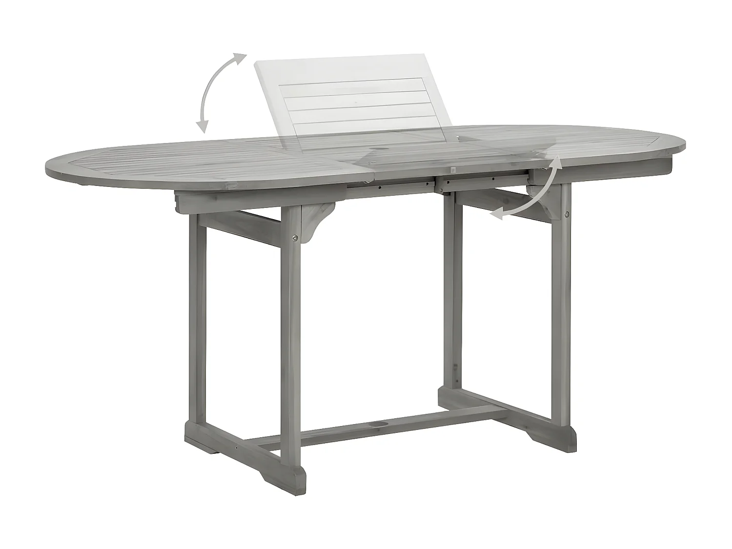 Ensemble de salle à manger de jardin 5 pcs Bois d'acacia massif 6