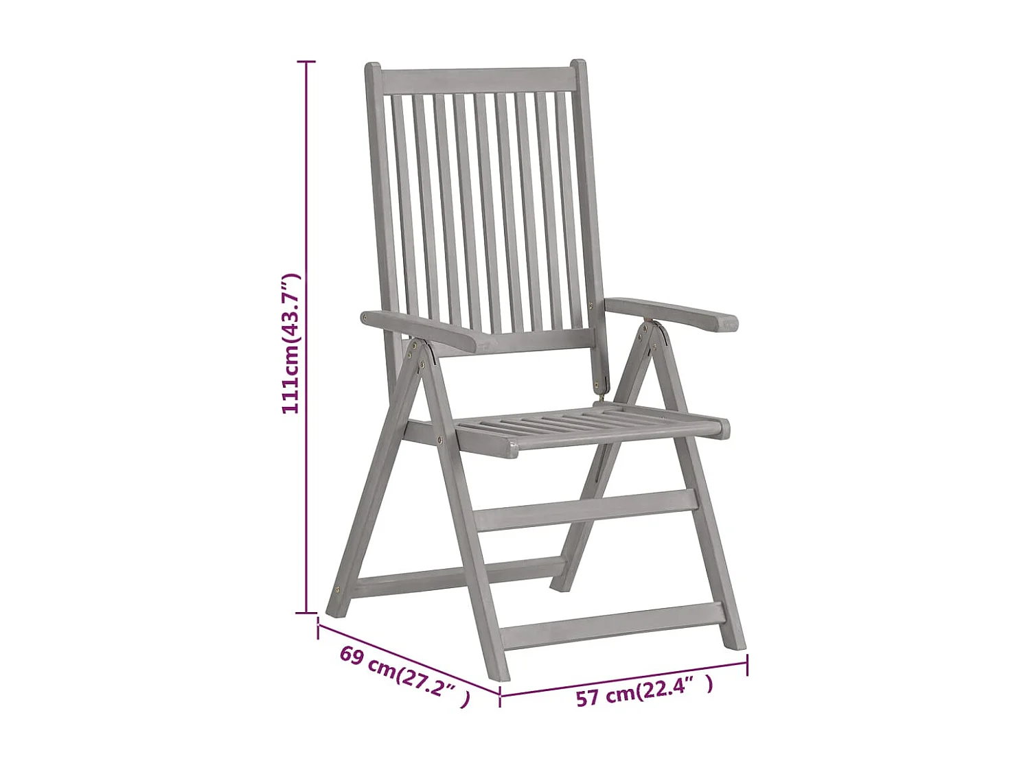 Ensemble de salle à manger de jardin 5 pcs Bois d'acacia massif 6