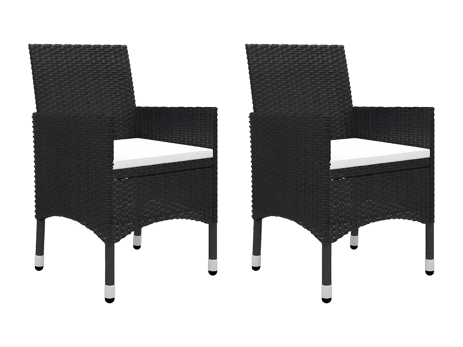 Ensemble de salle à manger de jardin 3 pcs Noir 31