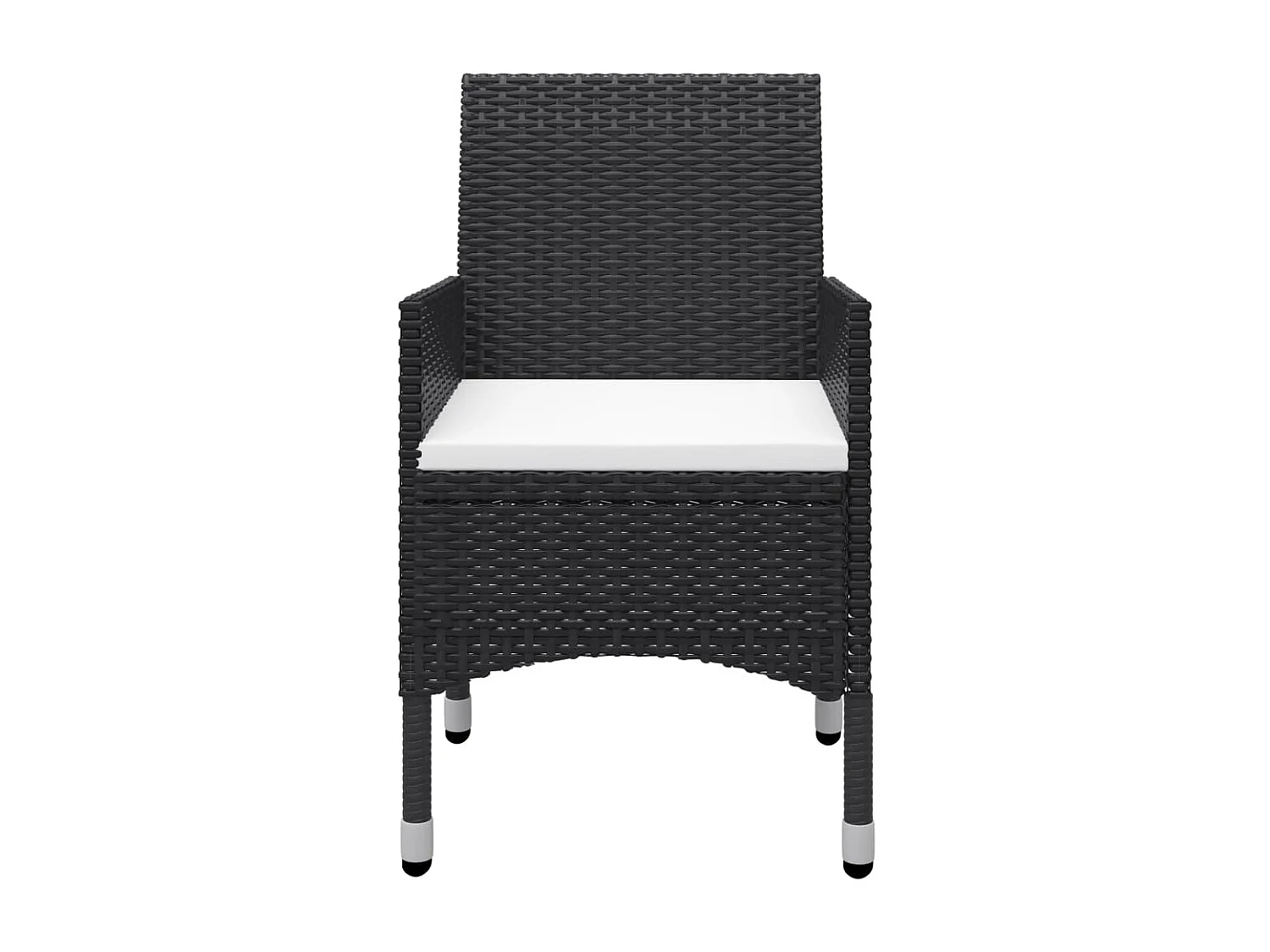 Ensemble de salle à manger de jardin 3 pcs Noir 31