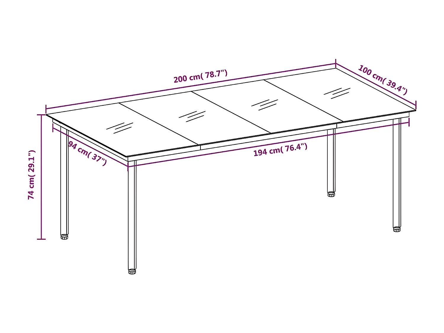 Ensemble de salle à manger de jardin 7 pcs Noir 22
