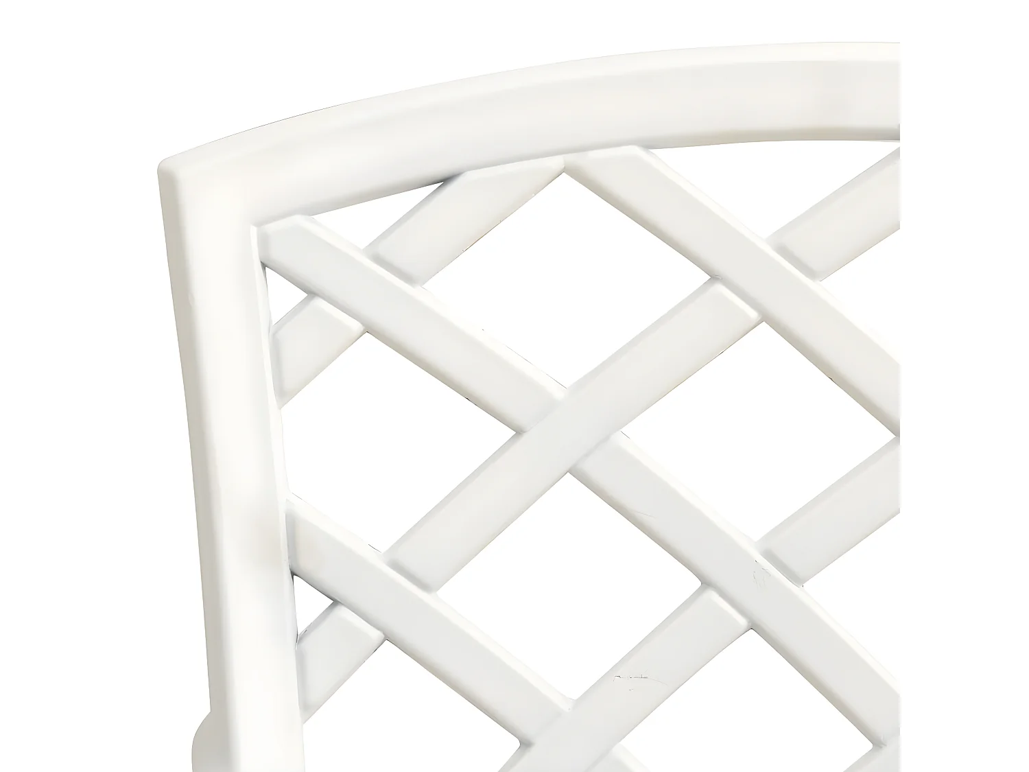 Ensemble de bistro 3 pcs Aluminium coulé Blanc