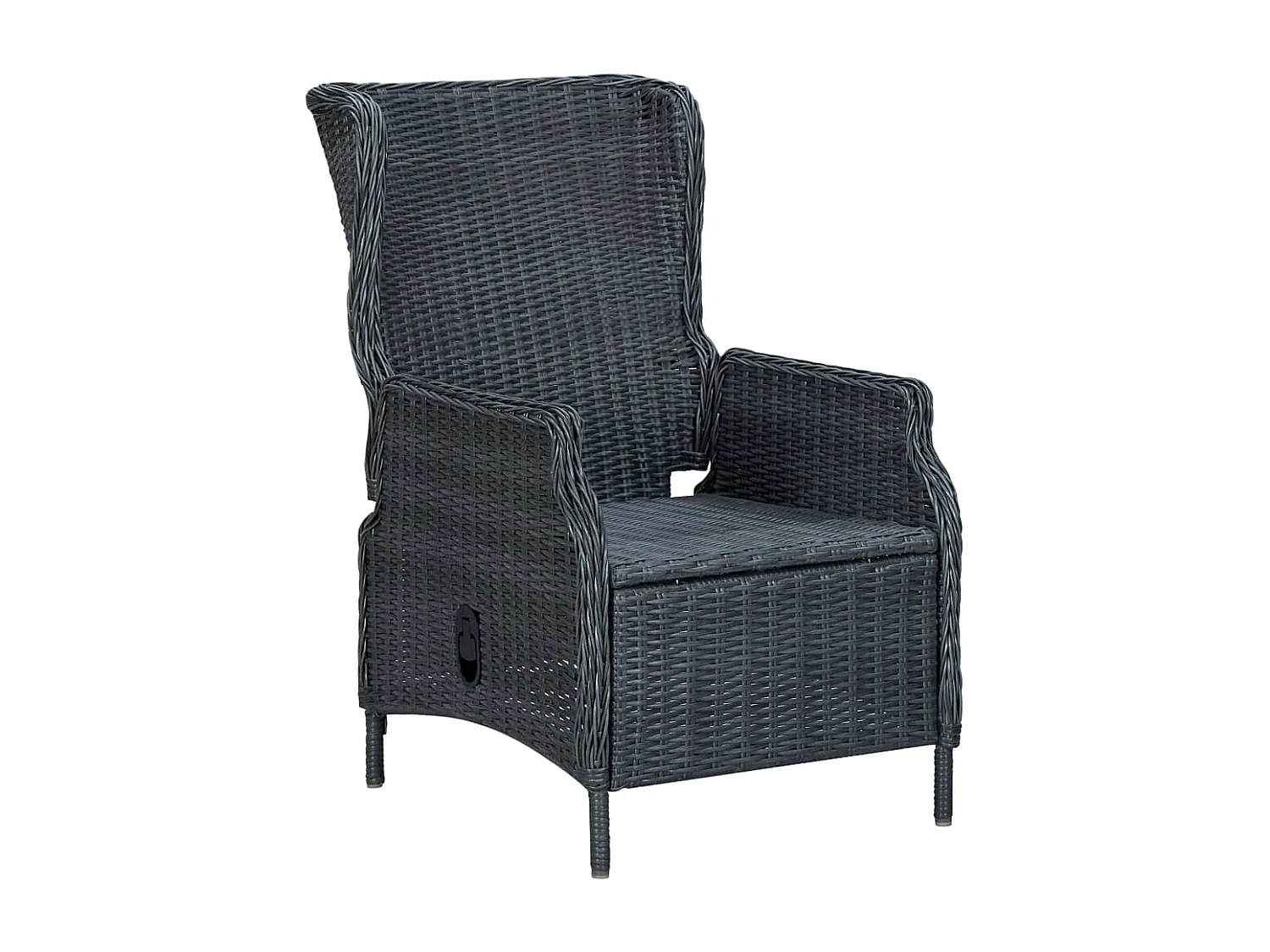 Ensemble de salle à manger de jardin 3 pcs Gris foncé 2