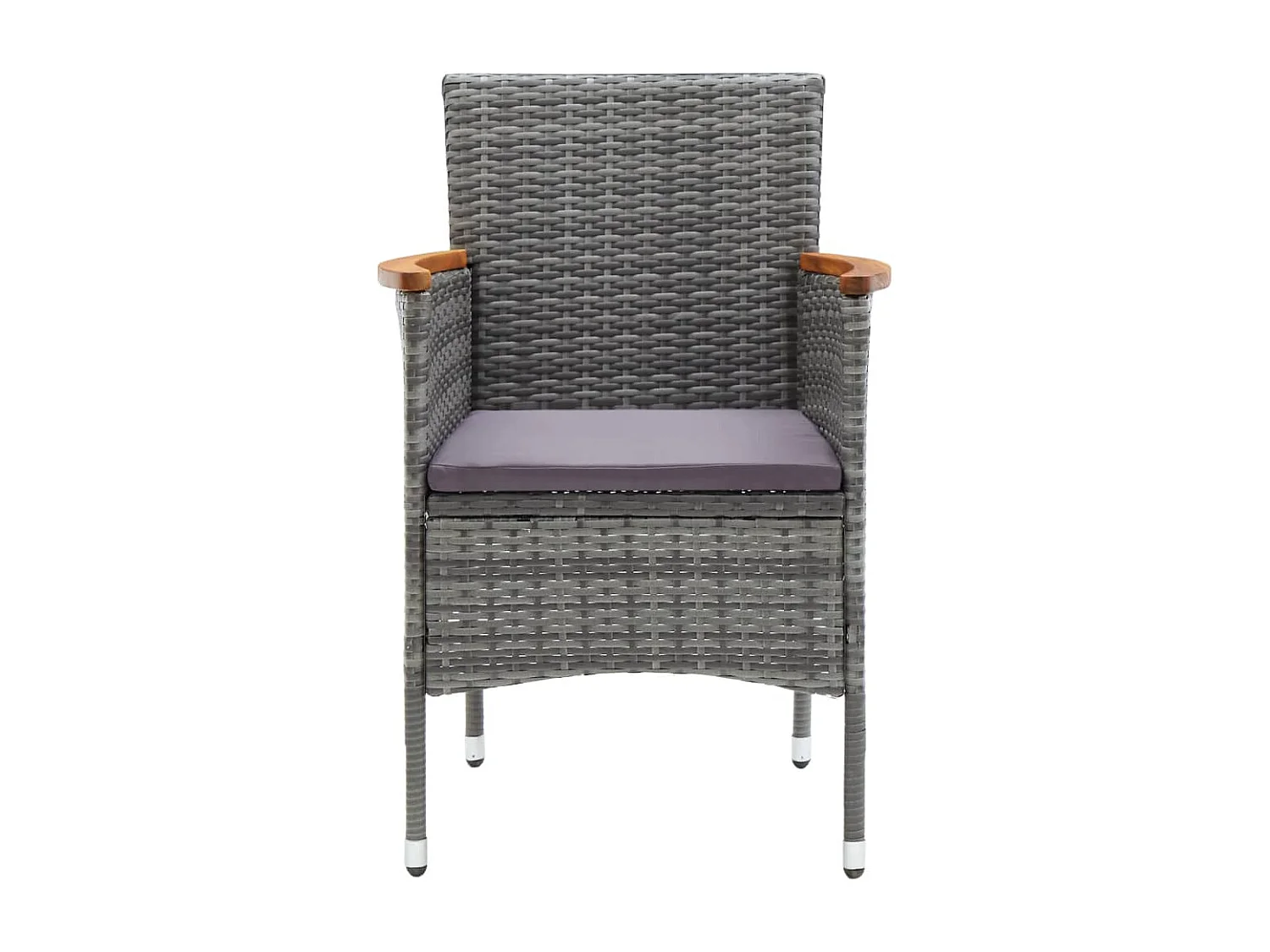 Ensemble de salle à manger de jardin 9 pcs Gris 7