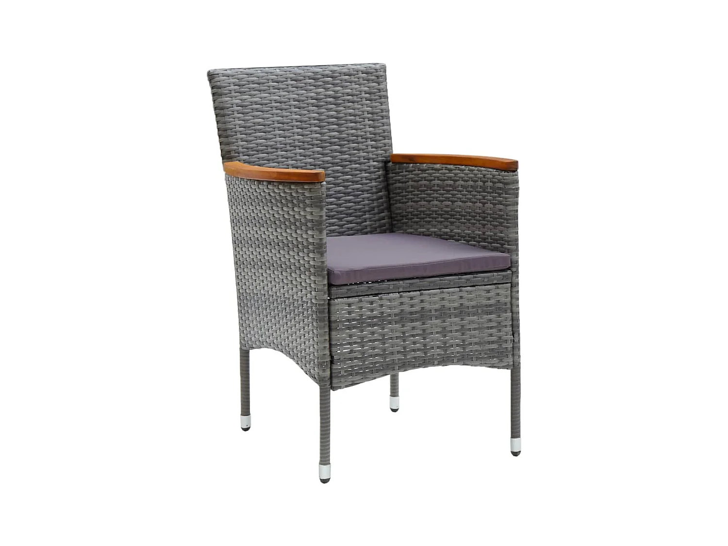 Ensemble de salle à manger de jardin 9 pcs Gris 7