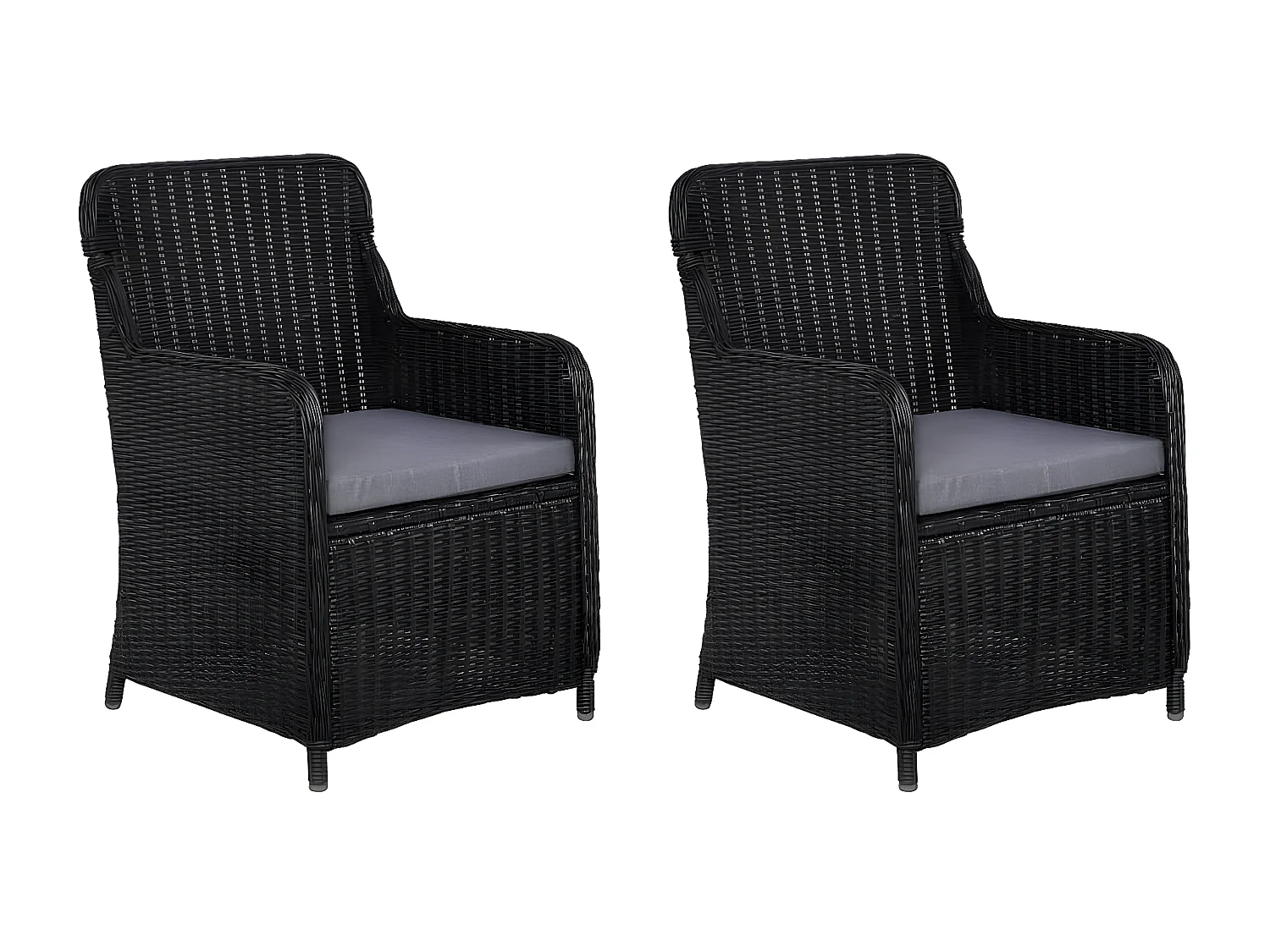 Ensemble de salle à manger de jardin 3 pcs Noir 35