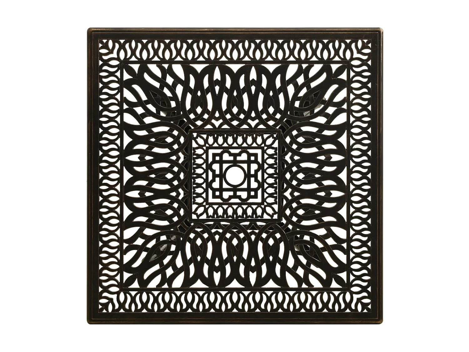 Ensemble de bistro 5 pcs Aluminium coulé Bronze 3