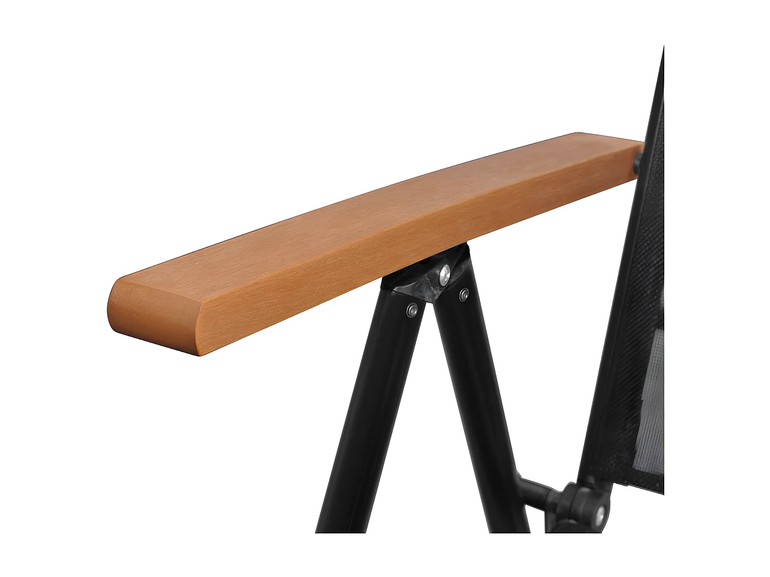 Juego de comedor de jardín 5 piezas aluminio negro