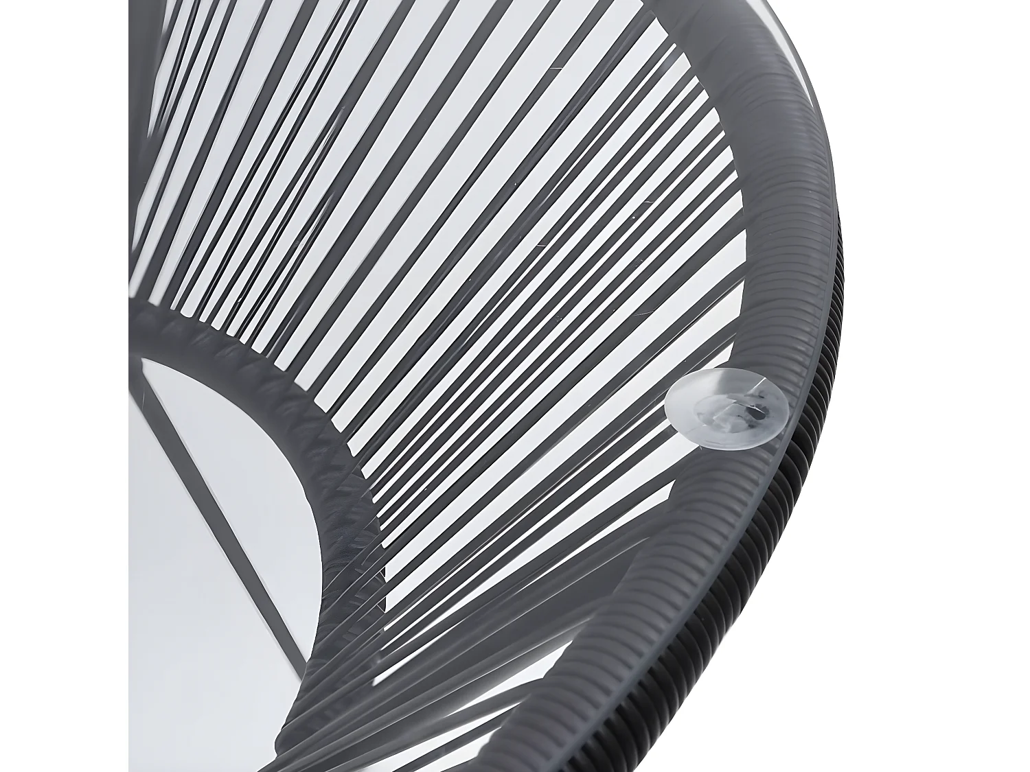 Ensemble à dîner d'extérieur 5 pcs Rotin PVC Noir