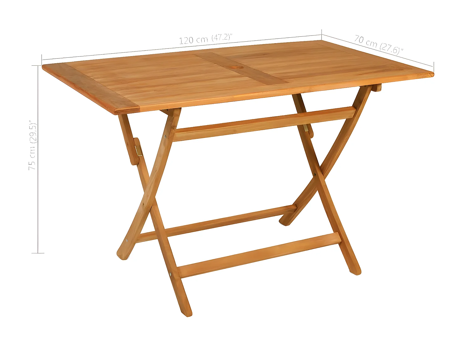 Salon de jardin 5 pcs Bois de teck massif