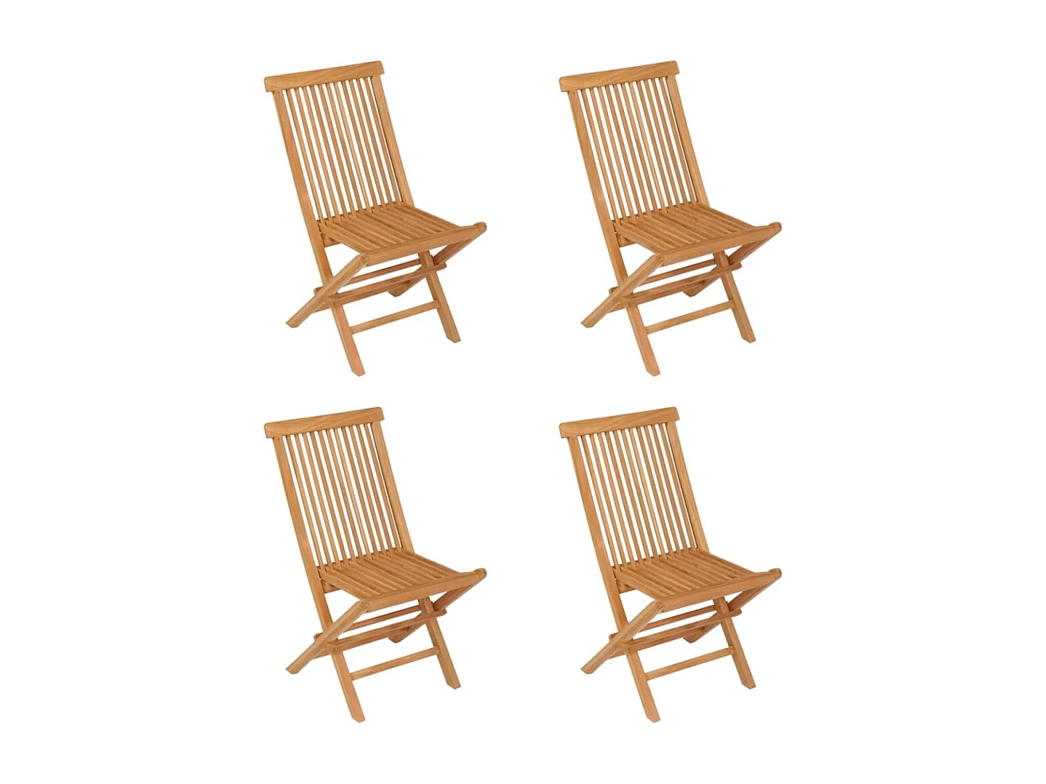Salon de jardin 5 pcs Bois de teck massif