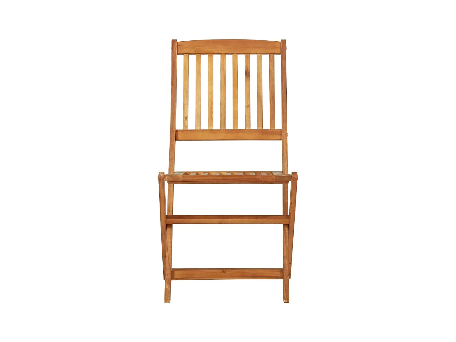 Mobilier à dîner de jardin pliable 3 pcs Bois d'acacia solide 5