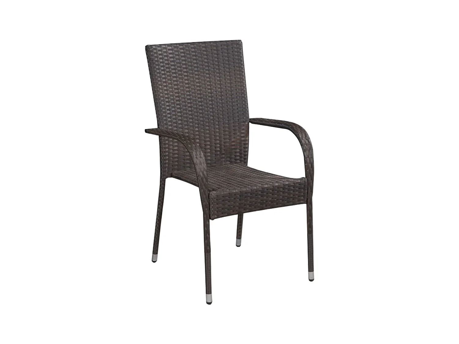 Ensemble de salle à manger de jardin 9 pcs Marron 9