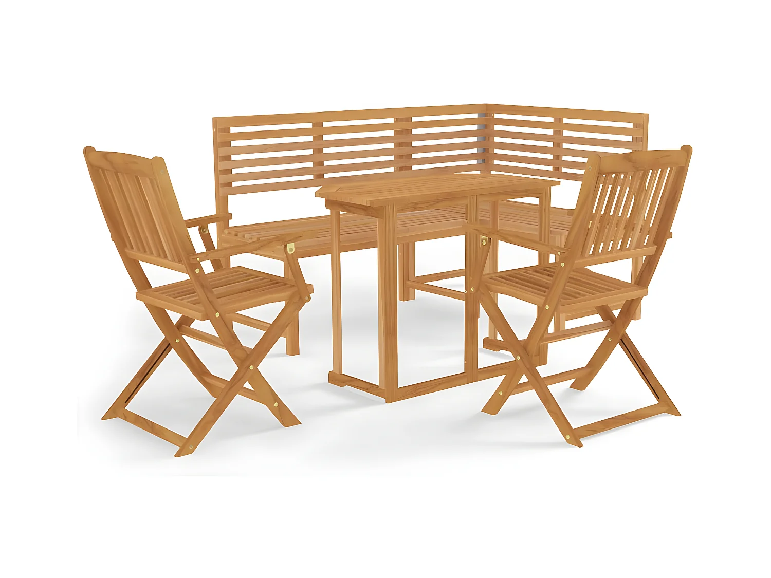 Mobilier de bistro 4 pcs Bois d'acacia solide