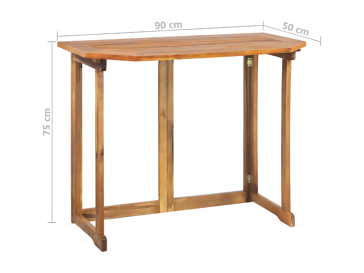 Mobilier de bistro 4 pcs Bois d'acacia solide