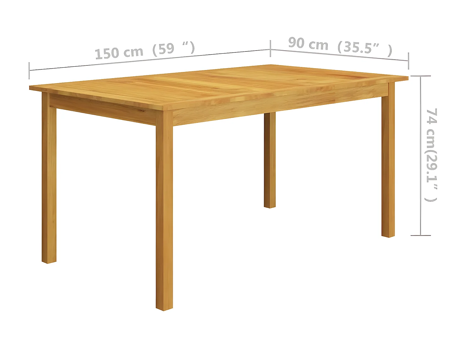 Ensemble de salle à manger de jardin 5 pcs Gris 36