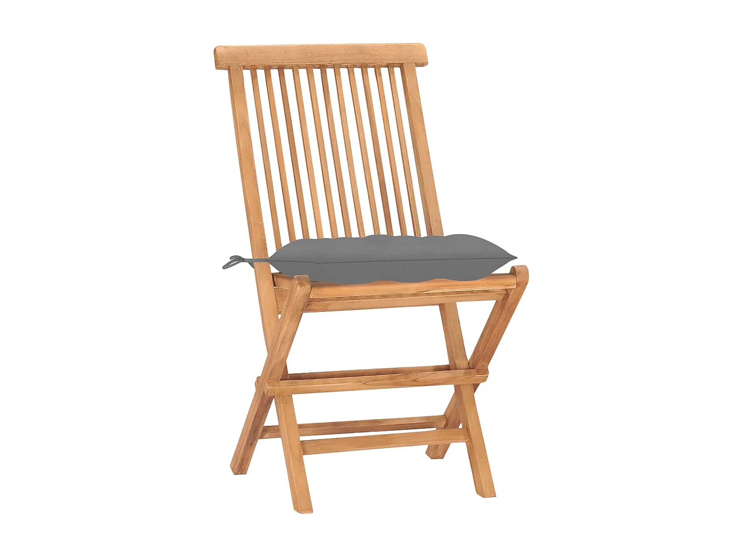 Mobilier à dîner d'extérieur pliable avec coussin 3 pcs Teck 34