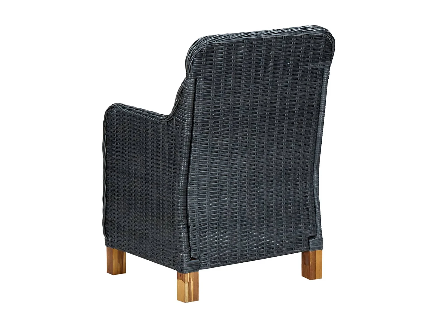 Ensemble de salle à manger de jardin 3 pcs Gris foncé 3