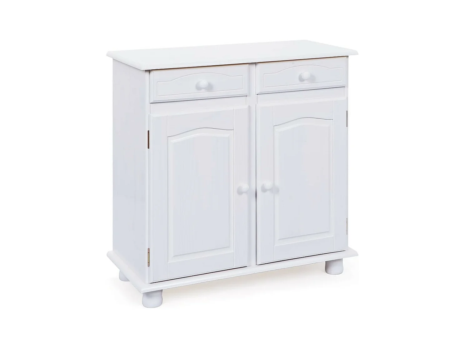 Bahut 2 Portes & 2 Tiroirs Bois "Alienor" 88cm Blanc