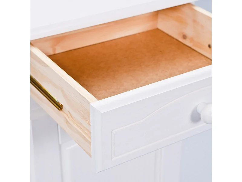 Bahut 2 Portes & 2 Tiroirs Bois "Alienor" 88cm Blanc