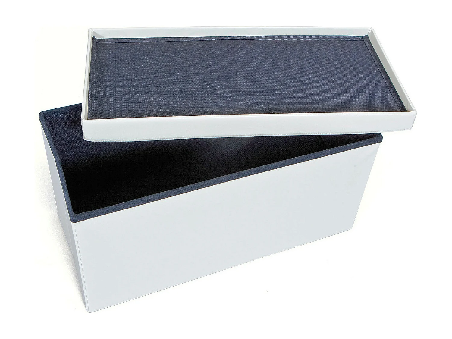 Boîte de Rangement Pliable "Basics" 76cm Blanc