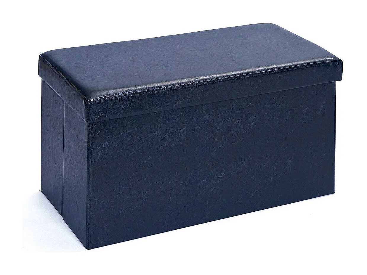 Pouf Coffre Pliable "Basics" 76cm Noir