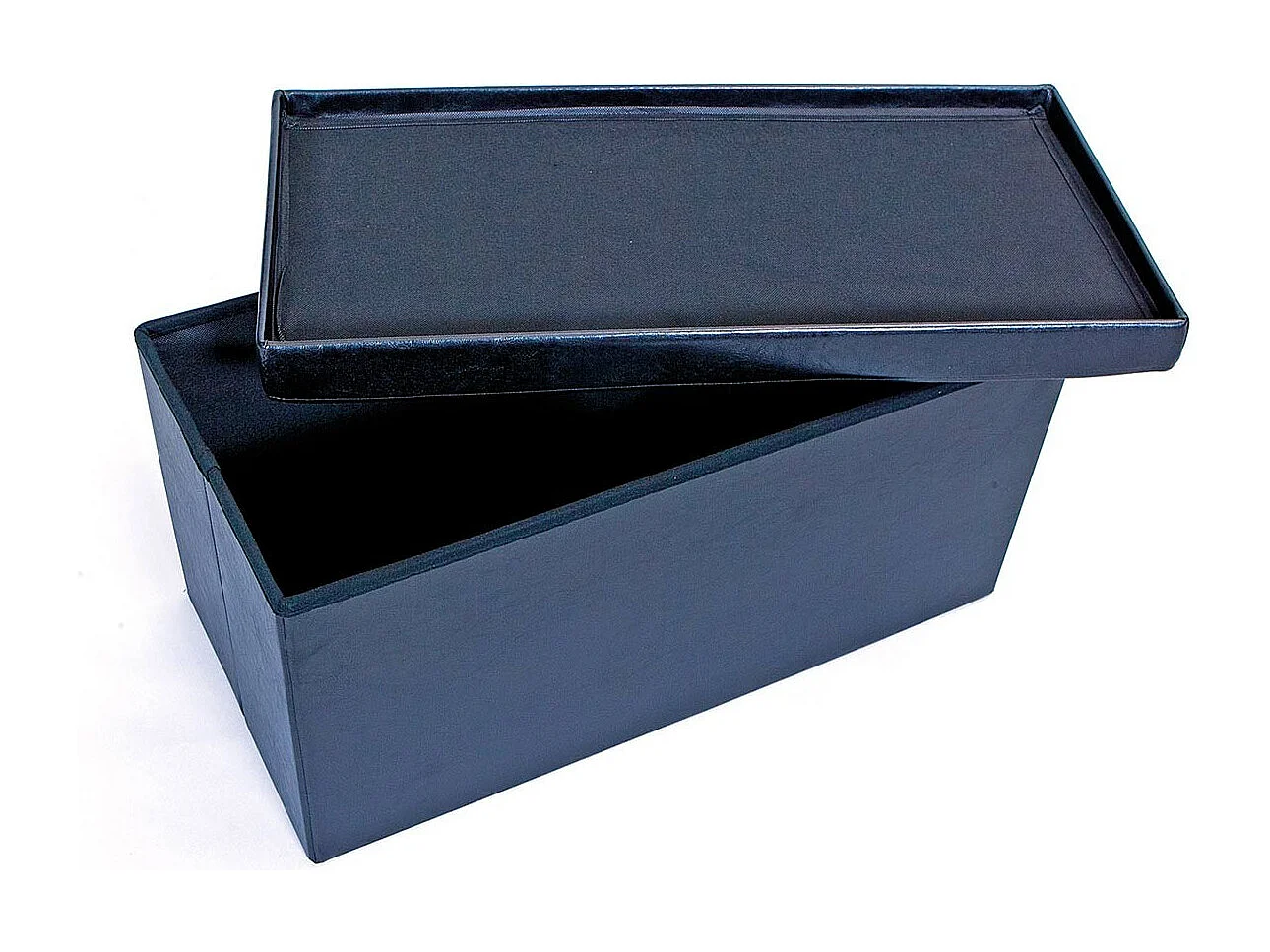 Pouf Coffre Pliable "Basics" 76cm Noir