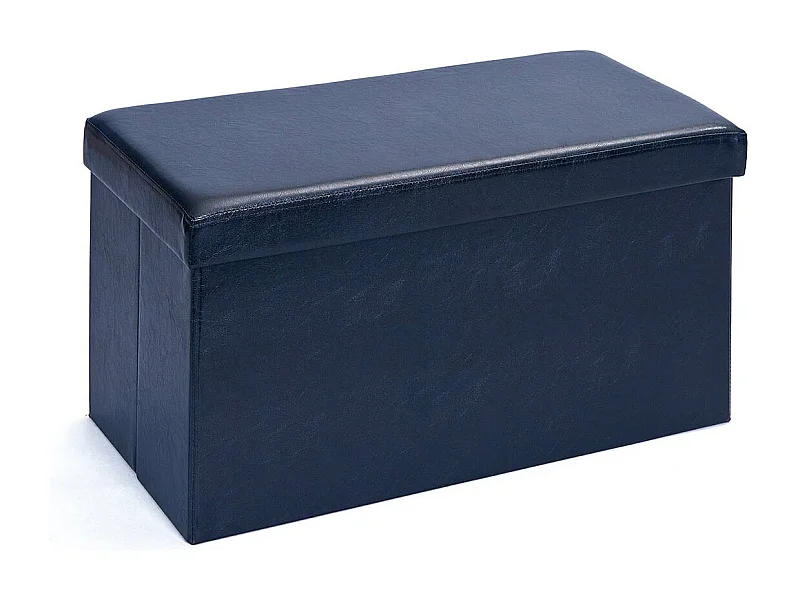 Pouf Coffre Pliable "Basics" 76cm Noir