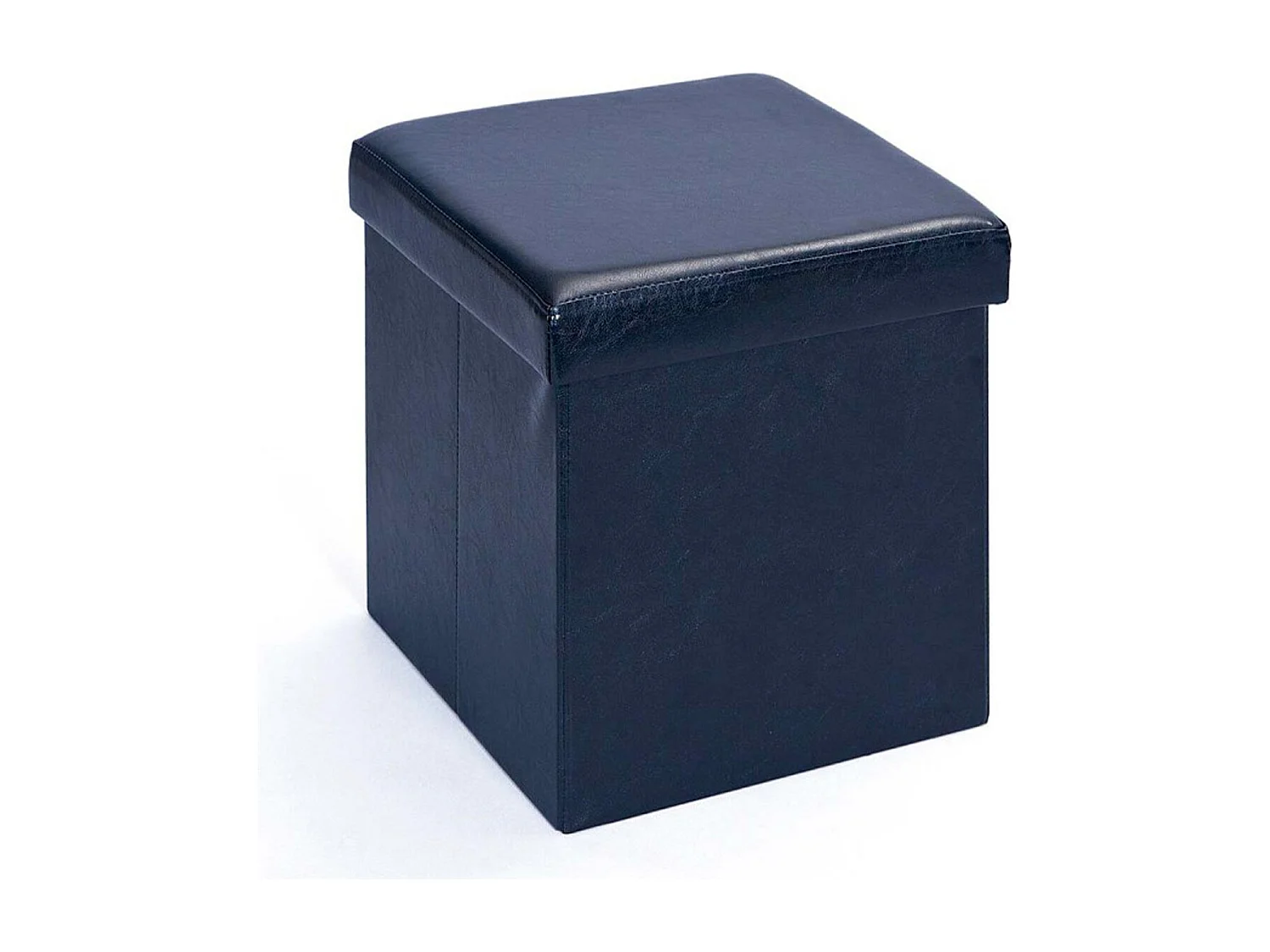 Pouf Coffre Pliable "Basics" 38cm Noir