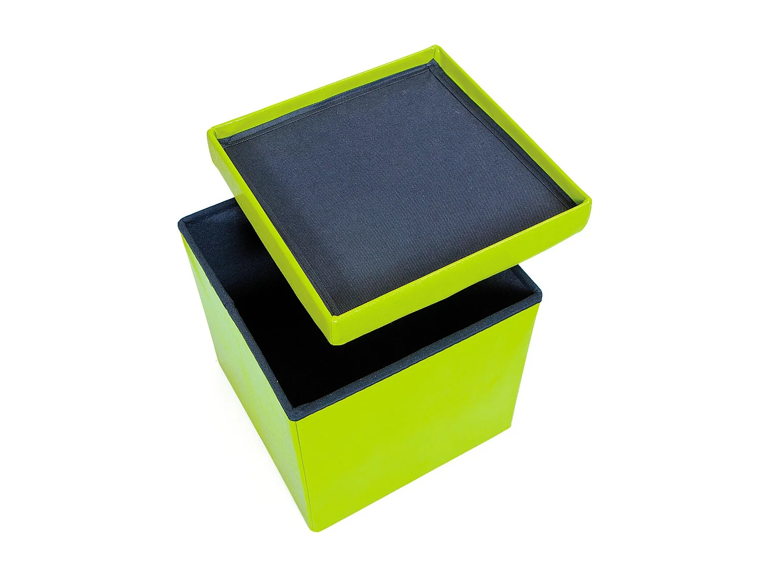 Santy groene opvouwbare opbergdoos van imitatieleer