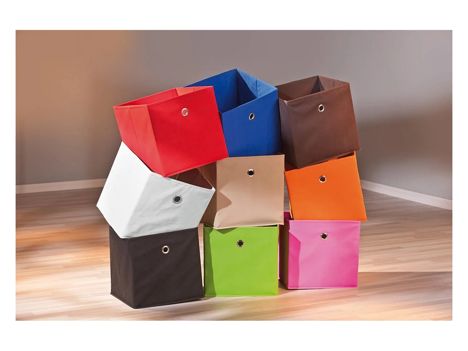 Boîte de Rangement Pliable "Kase" 32cm Rouge