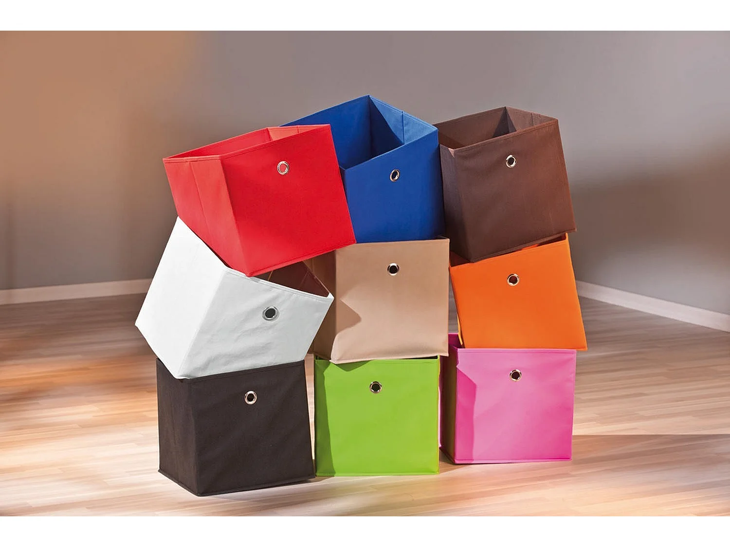 Boîte de Rangement Pliable "Kase" 32cm Rouge