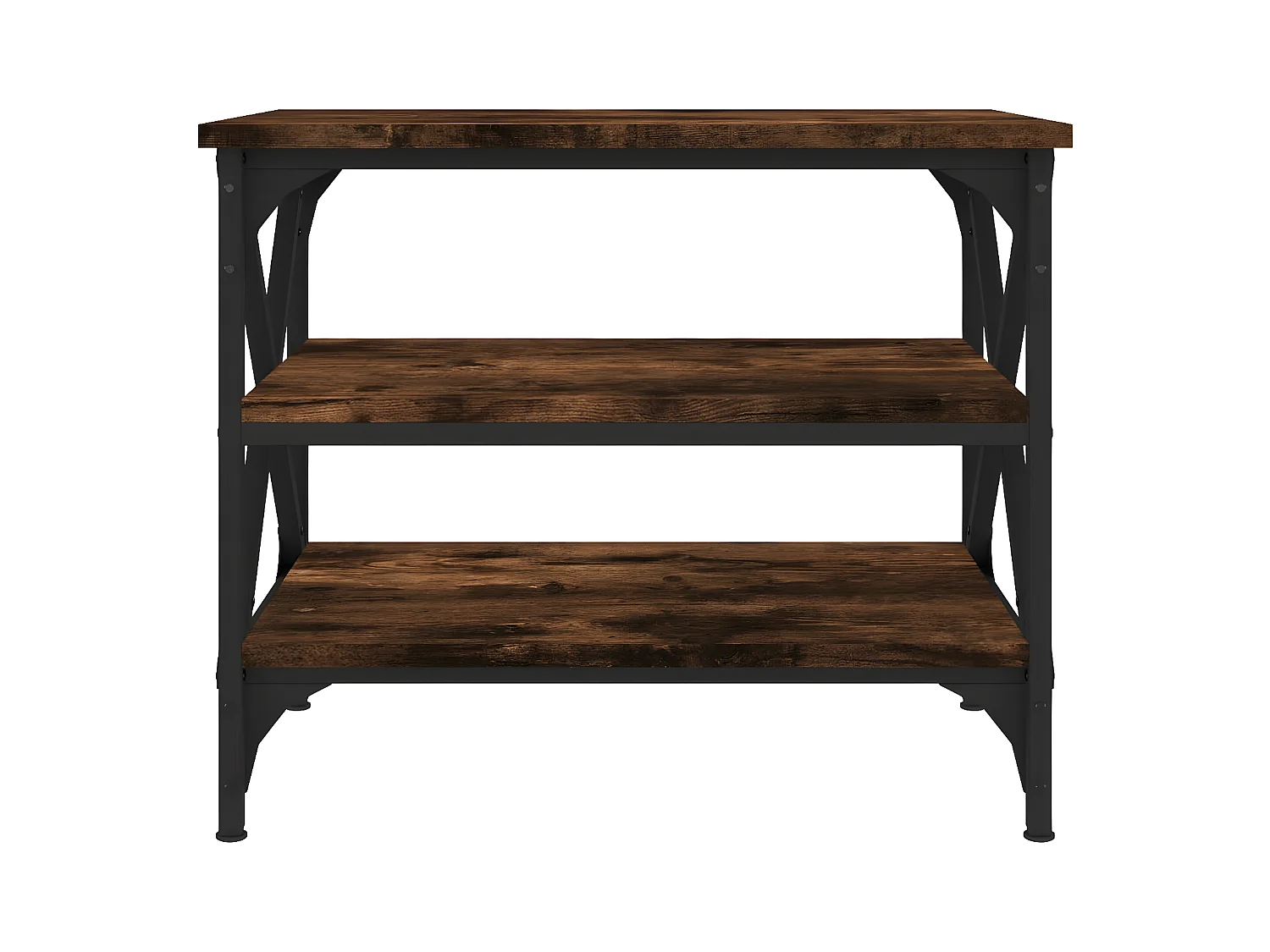 Table d'appoint Chêne fumé 55x38x45 Bois d'ingénierie