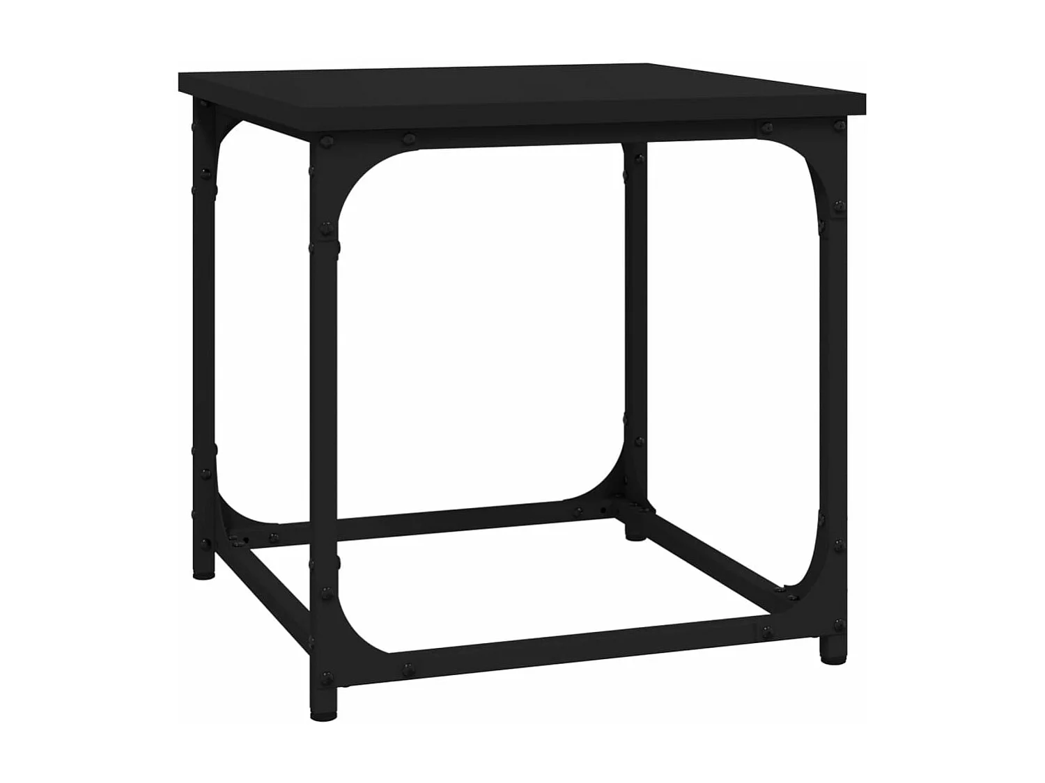 Table d'appoint Noir 40x40x40 Bois d'ingénierie
