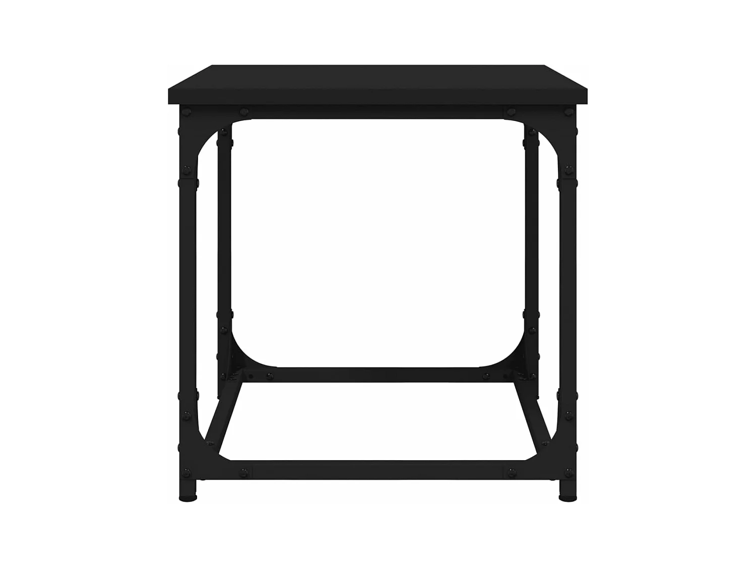 Table d'appoint Noir 40x40x40 Bois d'ingénierie