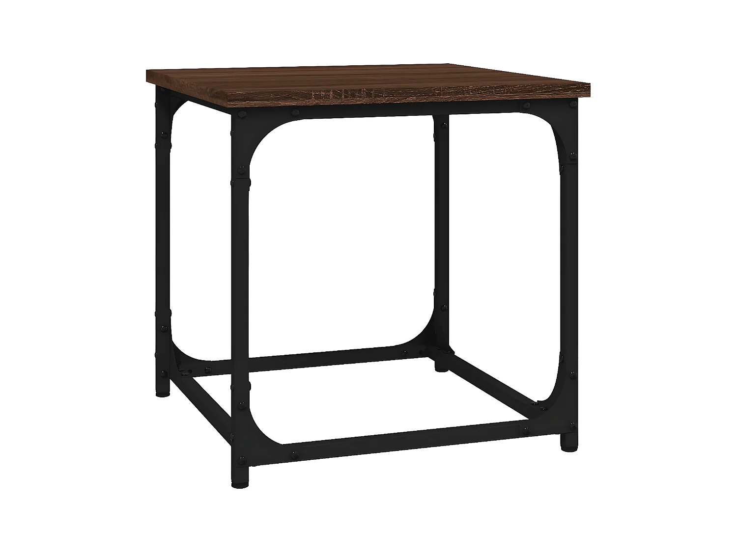 Table d'appoint Chêne marron 40x40x40 Bois d'ingénierie