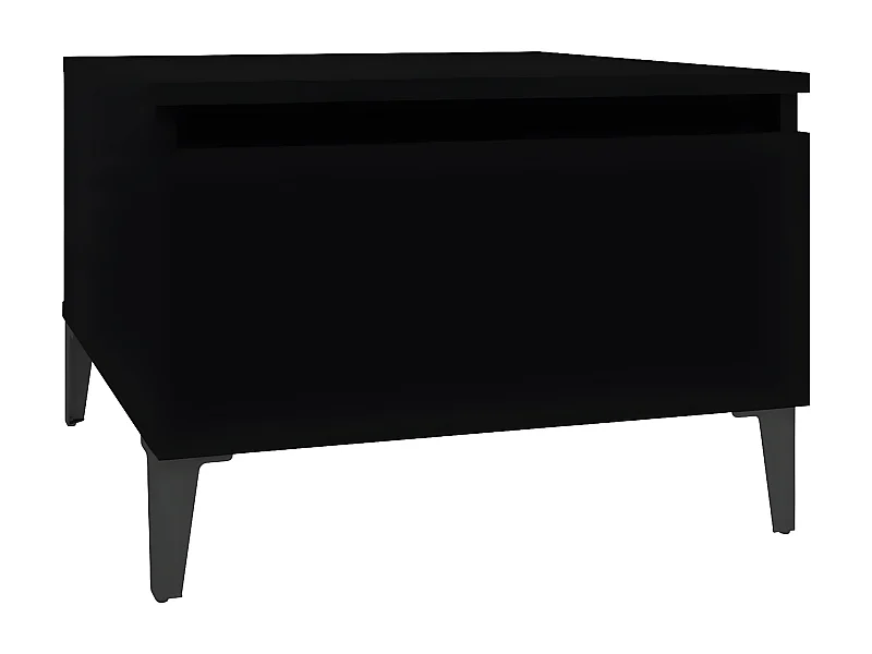 Table d'appoint Noir 50x46x35 Bois d'ingénierie