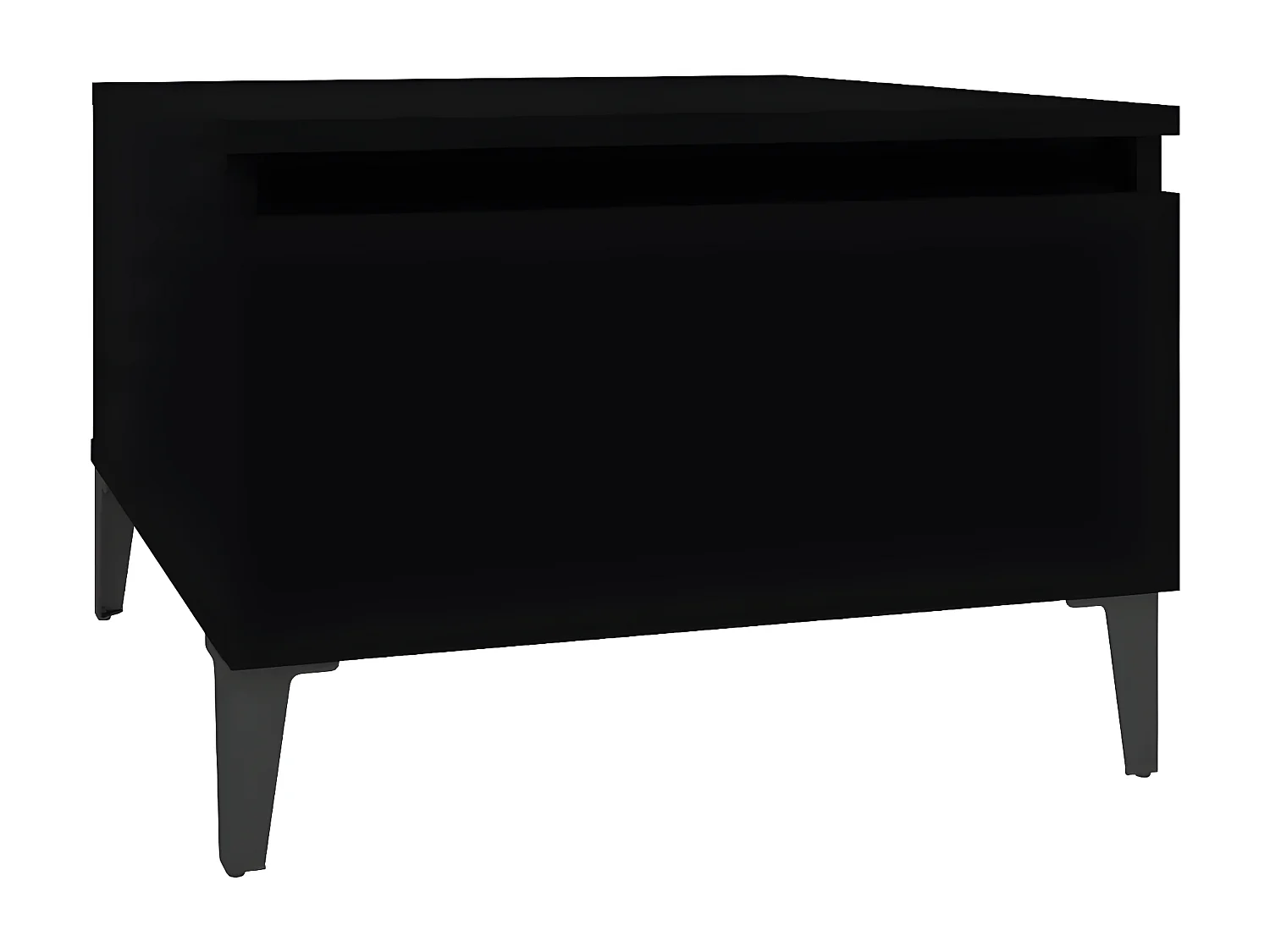 Table d'appoint Noir 50x46x35 Bois d'ingénierie