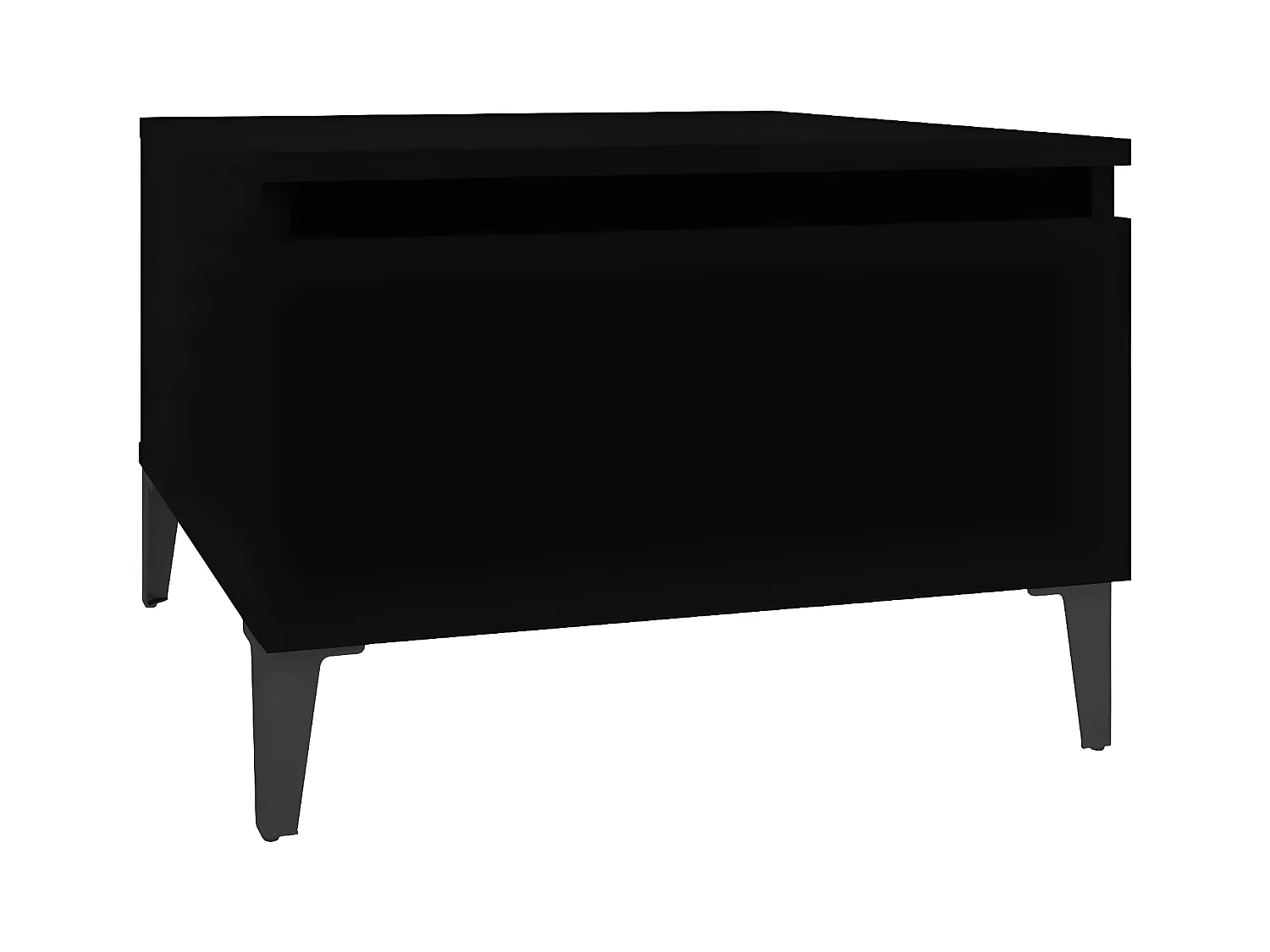 Table d'appoint Noir 50x46x35 Bois d'ingénierie