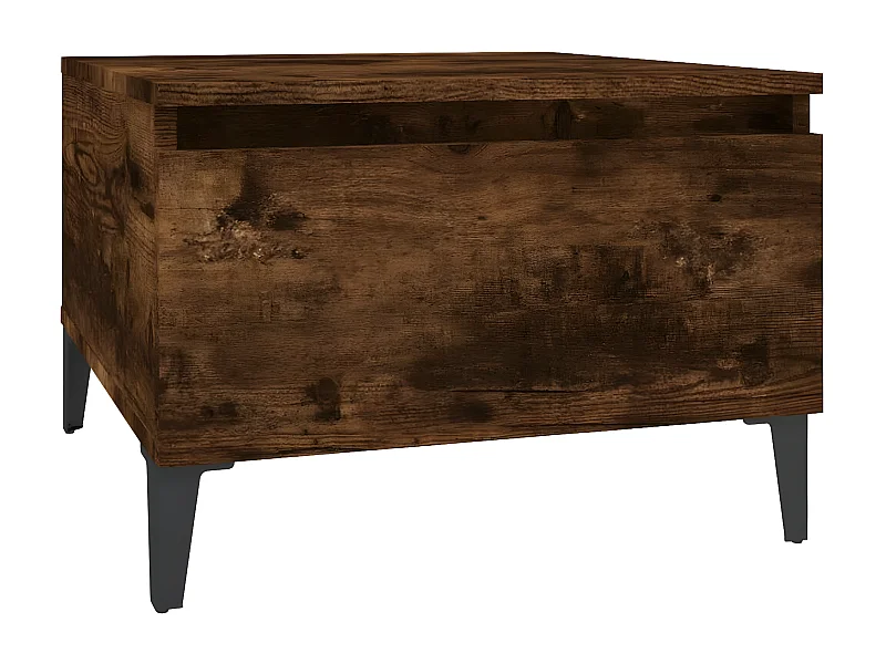 Table d'appoint Chêne fumé 50x46x35 Bois d'ingénierie