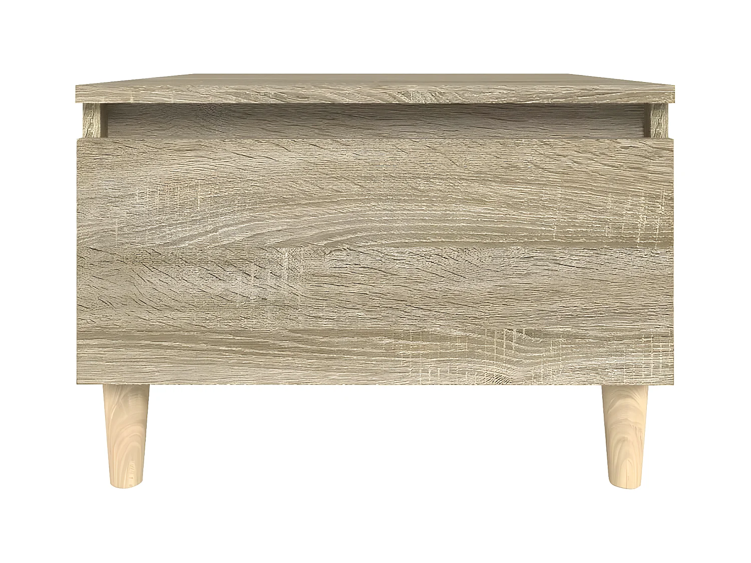 vidaXL Mesa auxiliar madera contrachapada roble Sonoma 50x46x35 cm Marrón