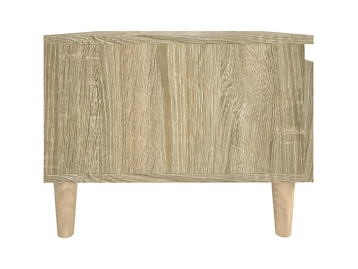 vidaXL Mesa auxiliar madera contrachapada roble Sonoma 50x46x35 cm Marrón